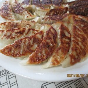 冷凍餃子でも、羽つき餃子